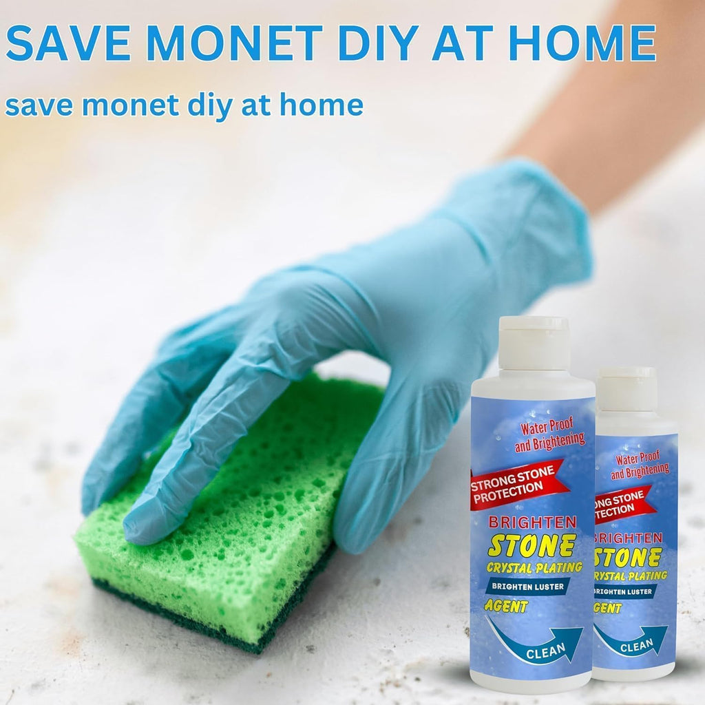 Crystal coating shine agent for marble granite tiles