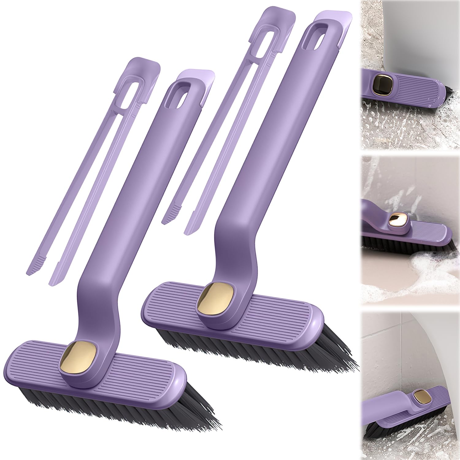 Multi Function Rotating Crevice Cleaning Brush 360 Degree Gap Cleaning Tool for Kitchen Bathroom Tiles