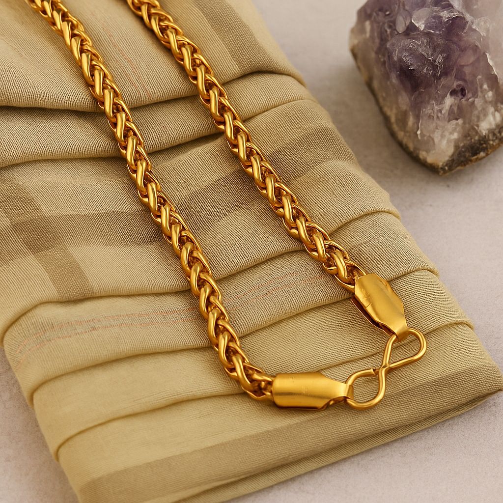 Two Tone Wheat Chain Necklace
Stainless Steel Wheat Chain
Gold Silver Chain Necklace
Twisted Wheat Link Chain
Unisex Wheat Chain Jewelry
