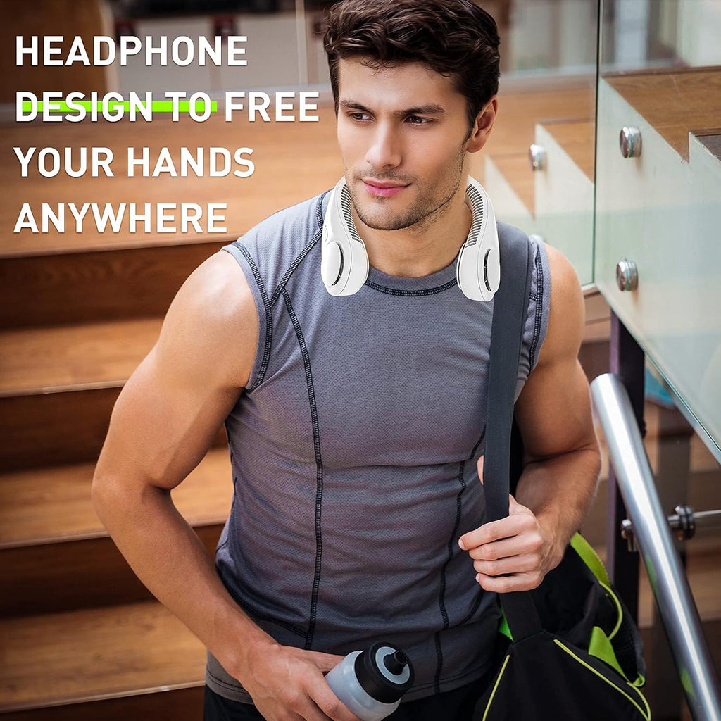 bladeless neck fan for summer outdoor use