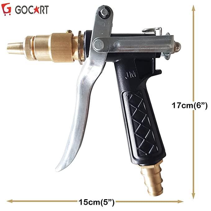 heavy duty garden hose spray nozzle metal body