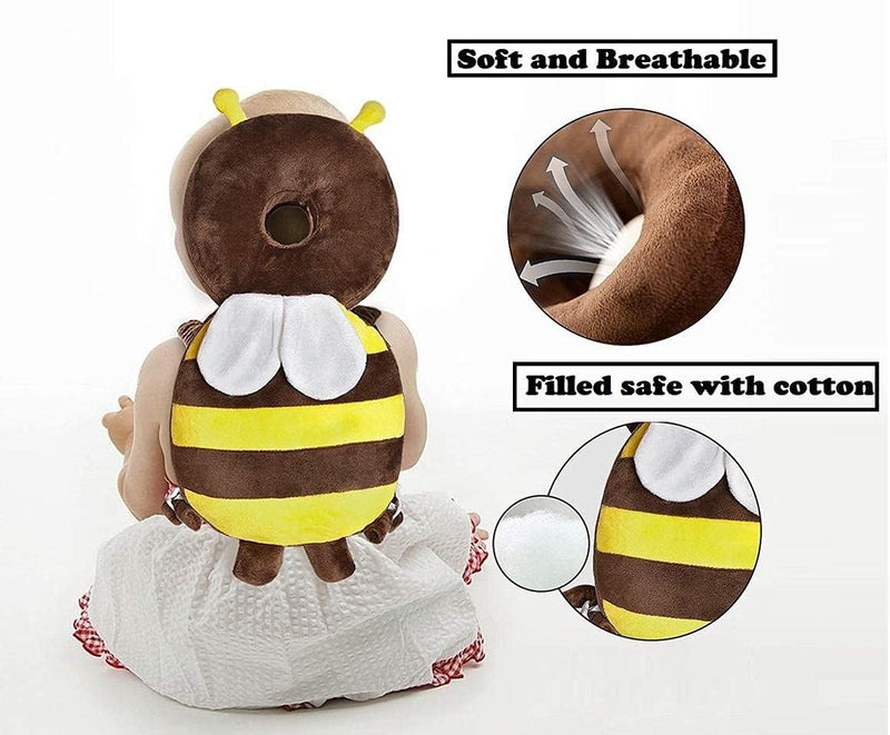 Baby head protector, toddler safety helmet, anti-fall baby cushion, baby head guard pillow, infant safety backpack, no bump helmet, baby fall protection, crawling baby safety gear, toddler head cushion.