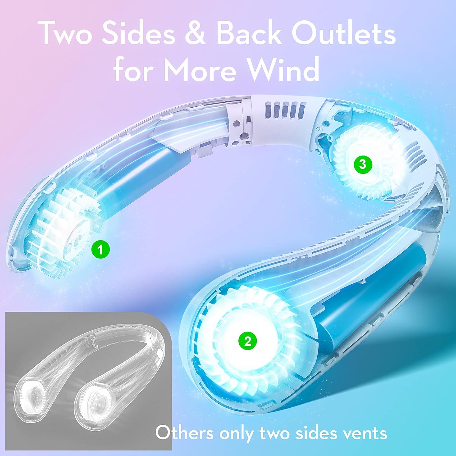 mini portable neck fan lightweight personal cooler