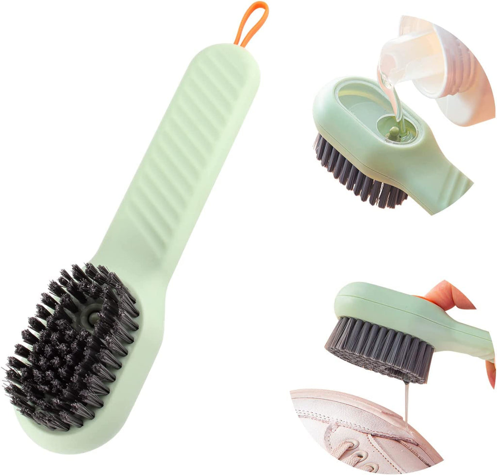 multifunctional shoe cleaning brush with soap dispenser
